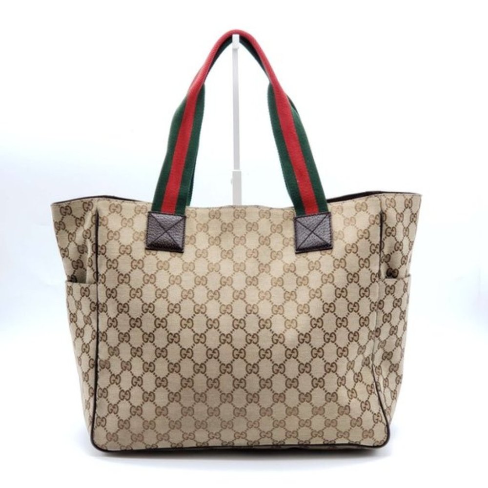 Authentic Gucci GG Canvas Tote Large Shoulder Bag - Picture 3 of 15